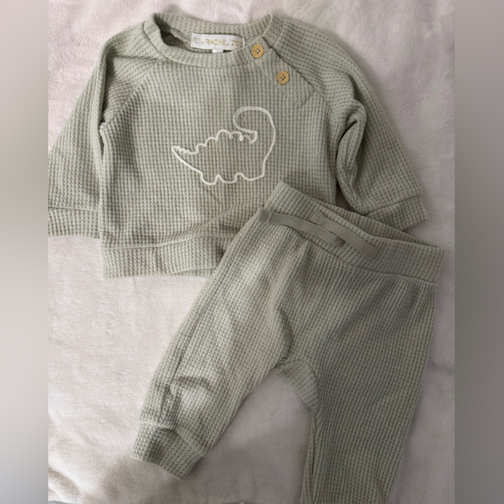 Rachel Zoe Baby Waffle Knit Outfit- 3-6M